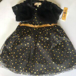 Purple Rose - Black & Gold - 24 months